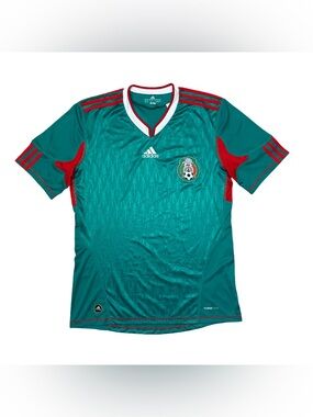 Adidas 2010 Mexico National Team Soccer Jersey World Cup Climacool Green Medium